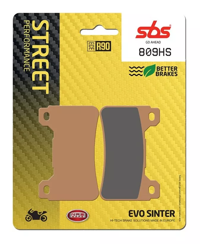 SBS HS Sintered Front Brake Pads 809HS