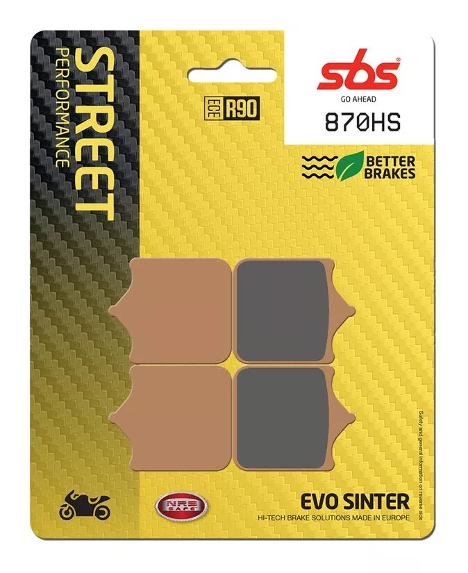 SBS HS Sintered Front Brake Pads 870HS