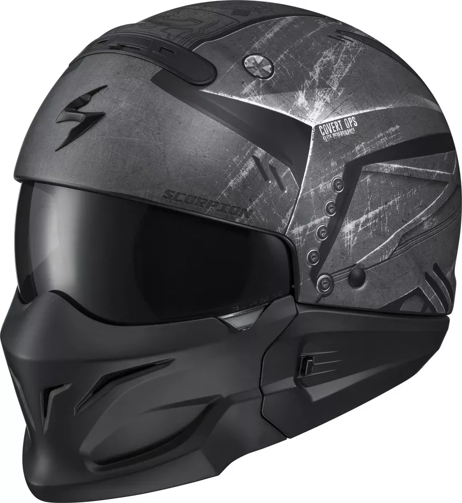 Scorpion Exo Covert Open-Face Helmet Incursion Black 3X – COV-1318