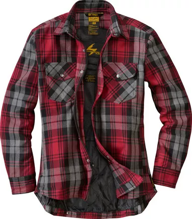 Scorpion EXO Covert Womens Red Grey Flannel