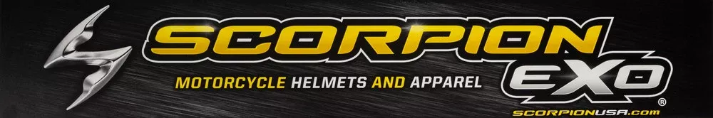 Scorpion Exo Header Sign 6MM 43.75 Sintra Single-Sided With Velcro