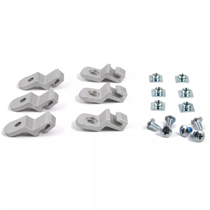 Scott Buckle Set For 550 MX Boots (Silver/Black)