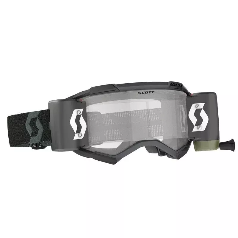 Scott Fury WFS MX Goggles (Red/Blue Clear Works)