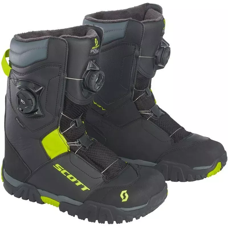 Scott Kulshan Snowmobile Boots Black/Yellow (11/45)