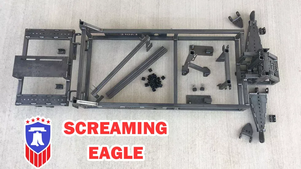 “Screaming Eagle” Go-Kart Frame from Liberty Karts Heavy Duty Suspension Frame