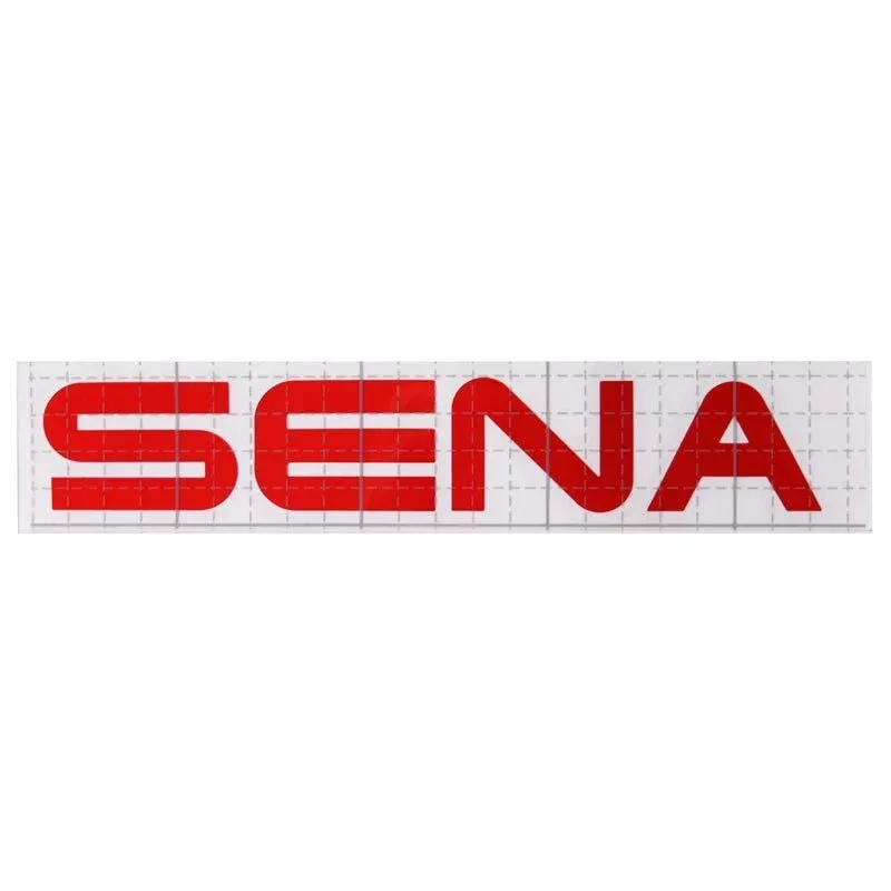 Sena Stickers Set 8″ X 1.5″ (5 Red, 5 Silver)
