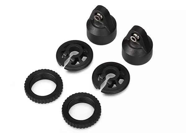 Shock Caps, GTX Shocks/ Spring Perch/ Adjusters/ 2.5x14mm CS (2) (For 2 Shocks)