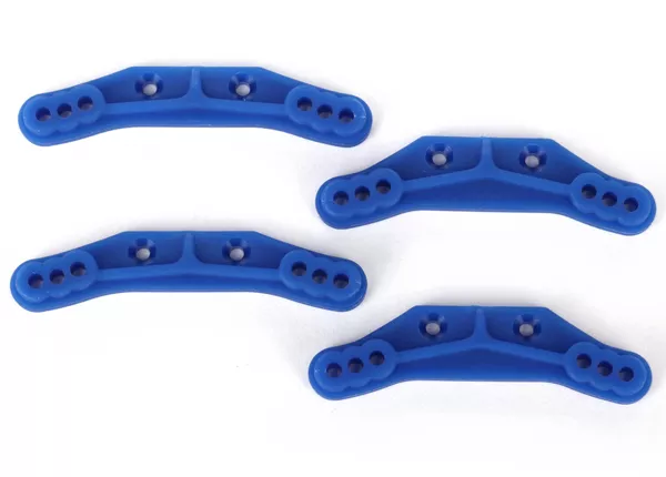 Shock Towers, Front & Rear, 1/18 LaTrax Rally (Composite or Blue-Anodized Aluminum)