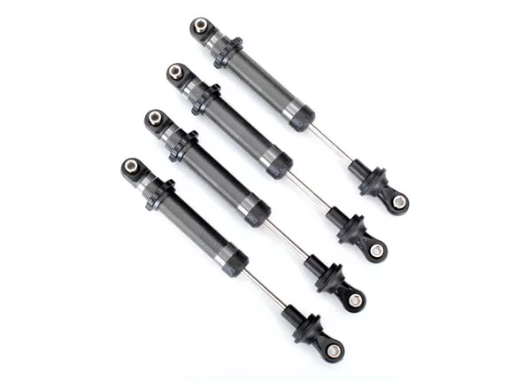 Shocks, GTS, Aluminum (Silver, Red, or Blue) (Assembled without Springs) (4) (For use with #8140X TRX-4 Long Arm Lift Kit)