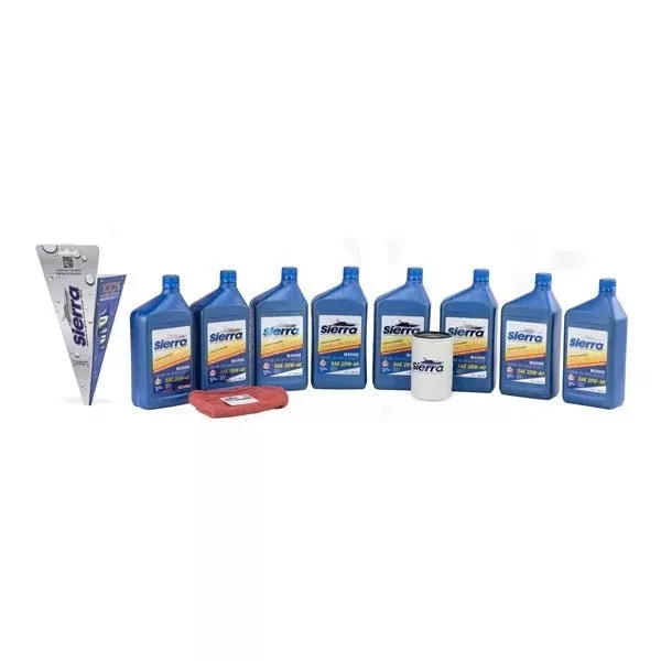 Sierra Synthetic Oil Change Kit, Mercury 25W-40