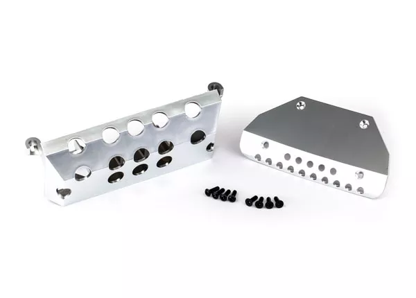 Skid Plates, Mercedes-Benz G 63, Front & Rear (Satin-Plated Finish) & Hardware