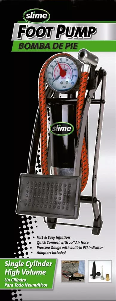 Slime Single Cylinder Foot Pump – 2061-A