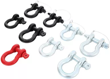 Smittybilt 13049B Quick Disconnect D Ring 3/4" Pin 4.75 Ton Rating Black