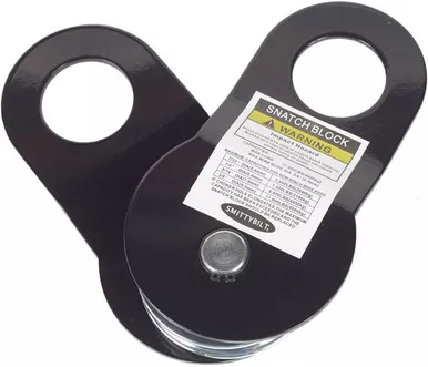 Smittybilt 2744 Universal Snatch Block, Black