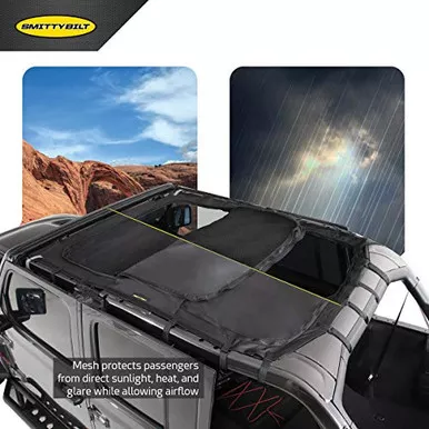 Smittybilt 97500 Extended Shade Top w/ Skylights for 18-22 JL 4-Dr
