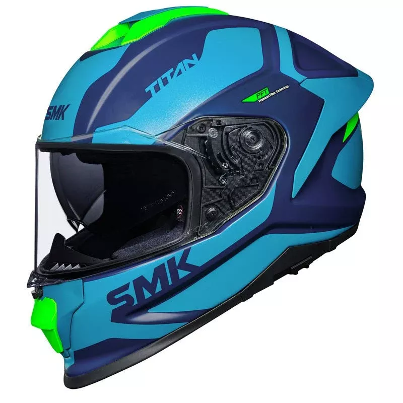 SMK Titan PFT Helmet Arok Blue/Blue/White LG