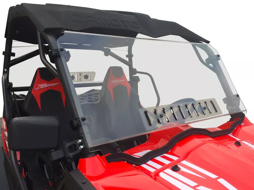 Spike Full Windshield Sngl Vent CF Moto Z-Force – 77-3200