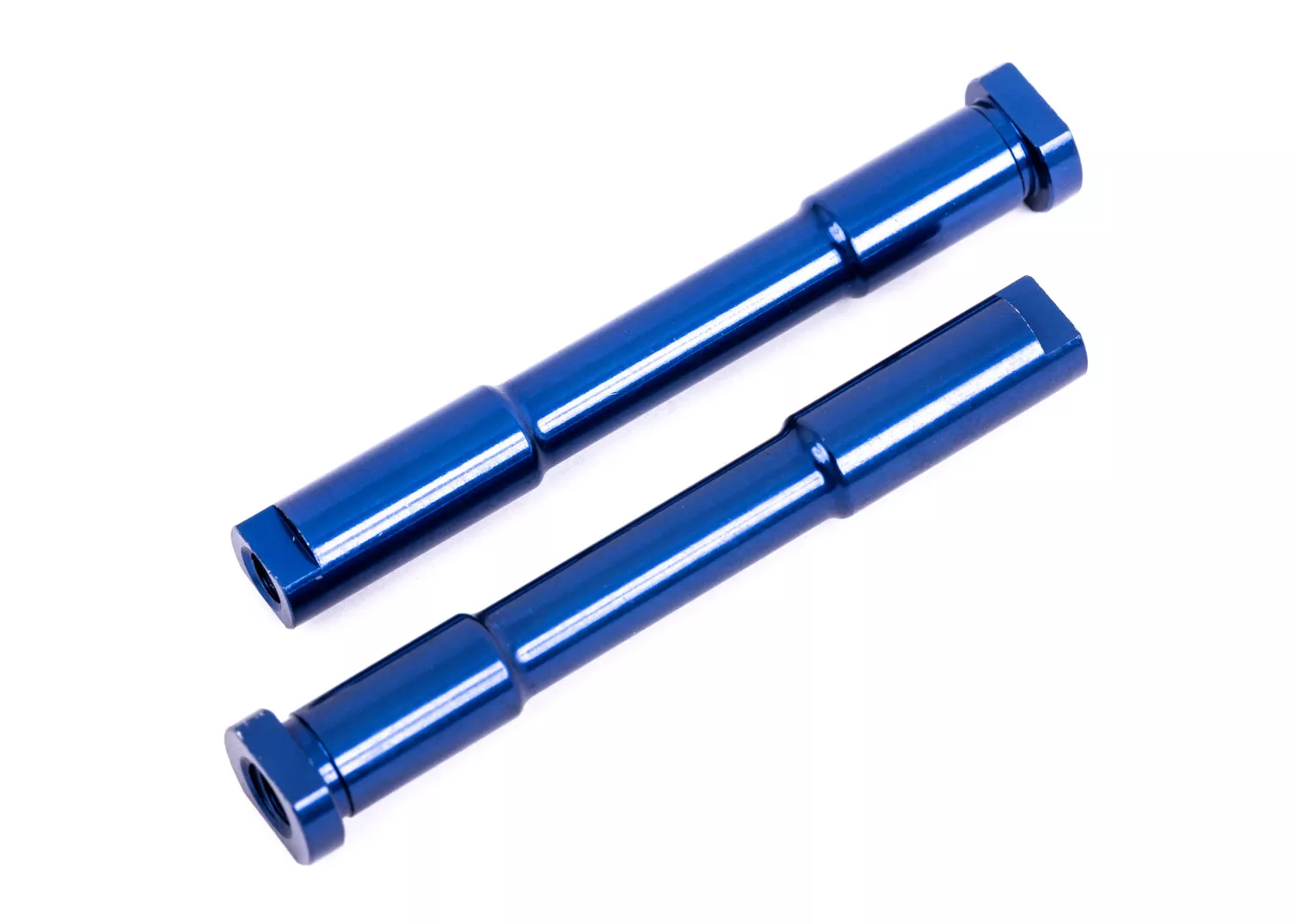 Steering Bellcrank Posts (Blue-Anodized Aluminum) (Fits Sledge)