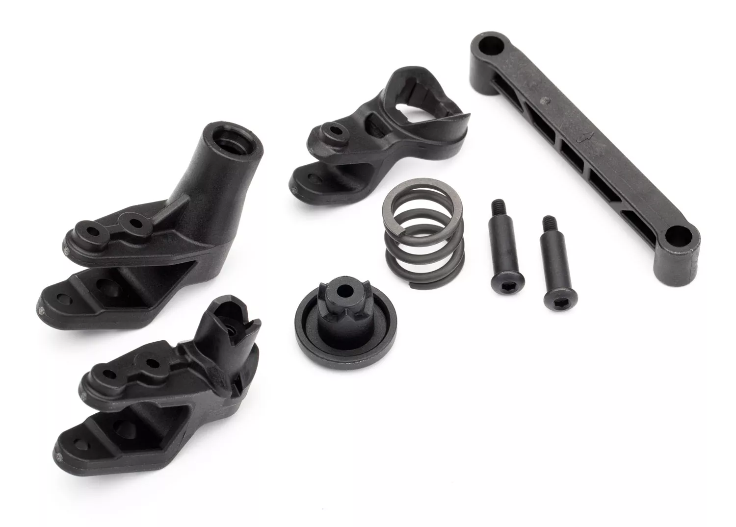 Steering Bellcranks with Support, Servo Saver & Spring, Draglink, & Hardware, Maxx