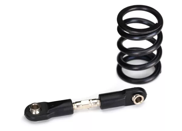 Steering Link, Steel/ Servo Saver Spring, Heavy Duty (Use with #2085X Metal Gear Servo), X-Maxx