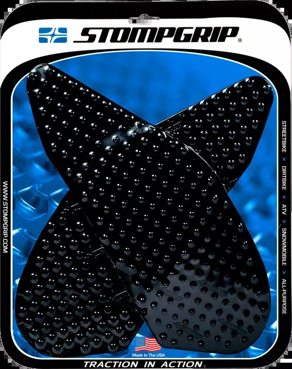 StompGrip Tank Grips – Volcano – Black – Yamaha – YZF ’04-’06
