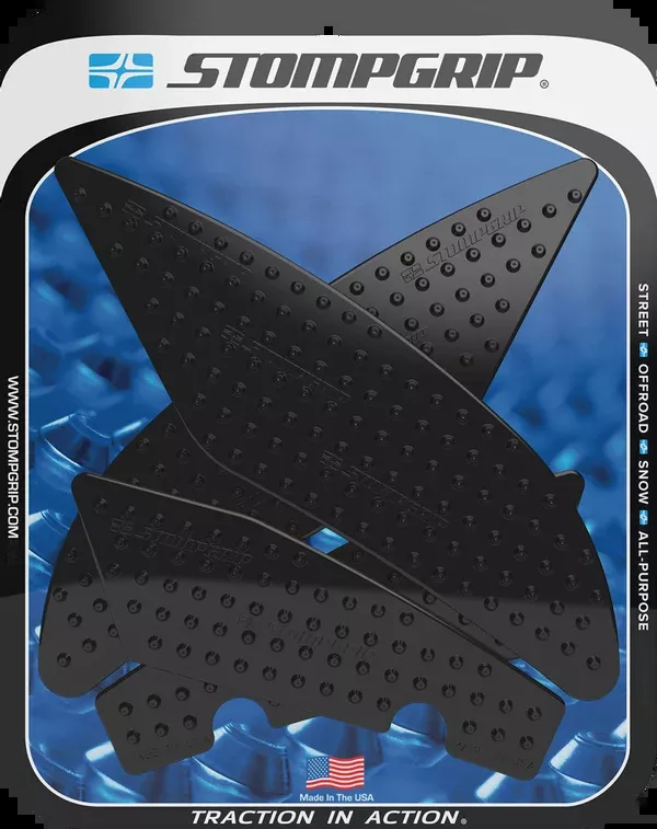 StompGrip Tank Grips – Volcano – Black – Yamaha – YZF ’17-’20