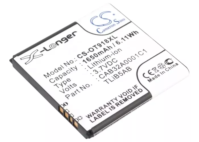 TCL A986 S600 A980 S500 D662 Mobile Phone Replacement Battery