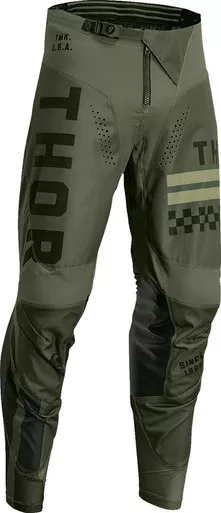 Thor Youth Pulse Combat Army Green Black Pants