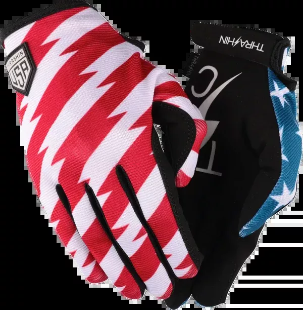 Thrashin Supply CO. Stars & Bolts Stealth Gloves