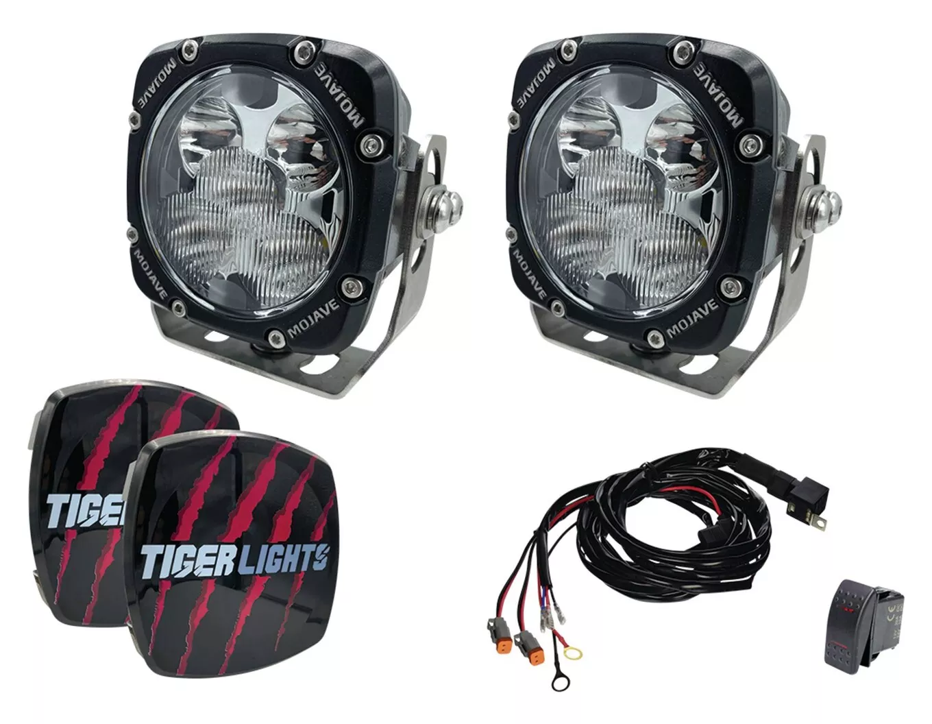 Tiger Lights Dual 4" Mojave 50 W LED Light Kit