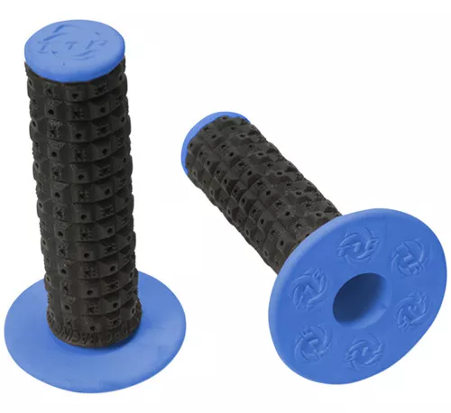 Torc1 Enduro Dual Compound Black/Blue MX Twist Throttle Grips (2000-0203)