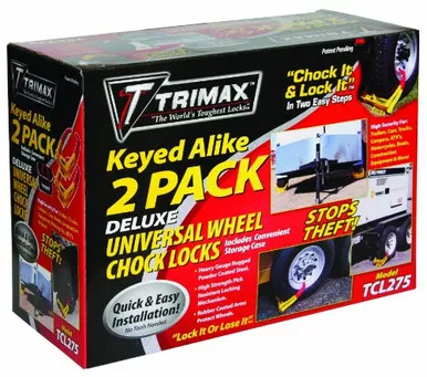 Trimax TCL275 Wheel Chock Lock Set of 2