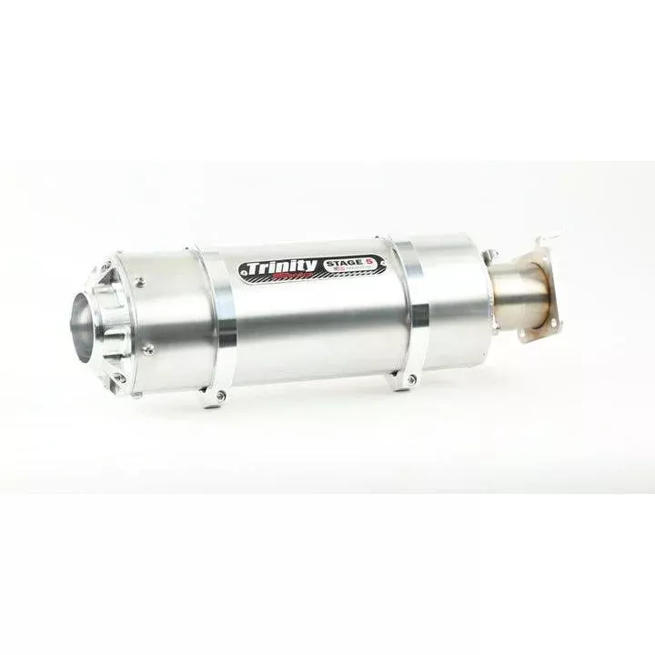 Trinity Racing Stage 5 Stinger Slip On Exhaust Brushed Muffler TR-4176S