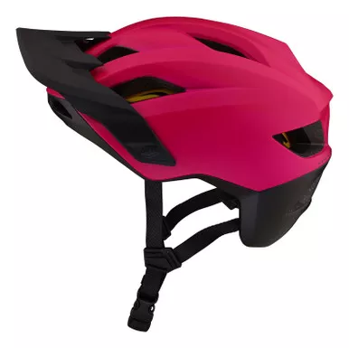 Troy Lee Designs Flowline Orbit Magenta Black Helmet