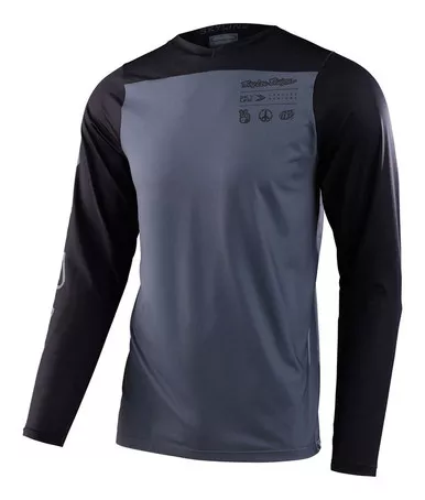 Troy Lee Designs Skyline Mono Charcoal LS Jersey