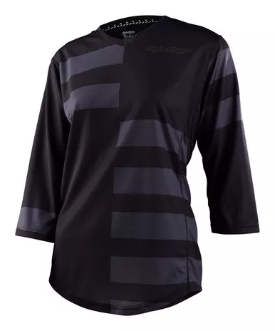 Troy Lee Designs Womens Mischief Split Stripe Black Jersey