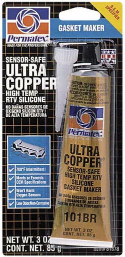 Ultra Copper Gasket Maker 3oz Carded Tube 81878