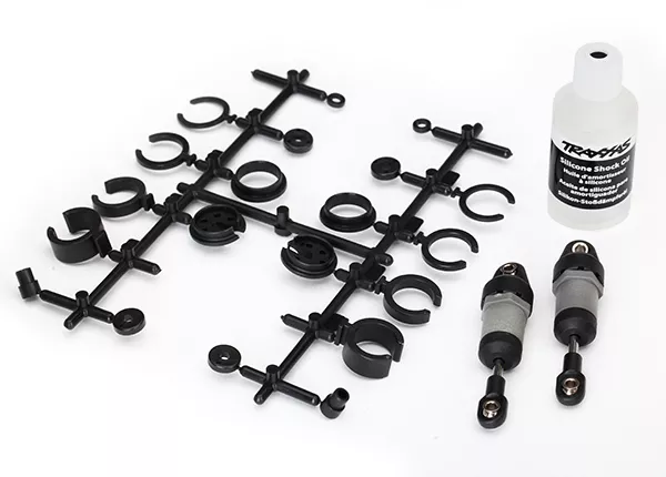 Ultra Shocks (Gray) (Short) (Includes Spring Pre-Load Spacers) (2)