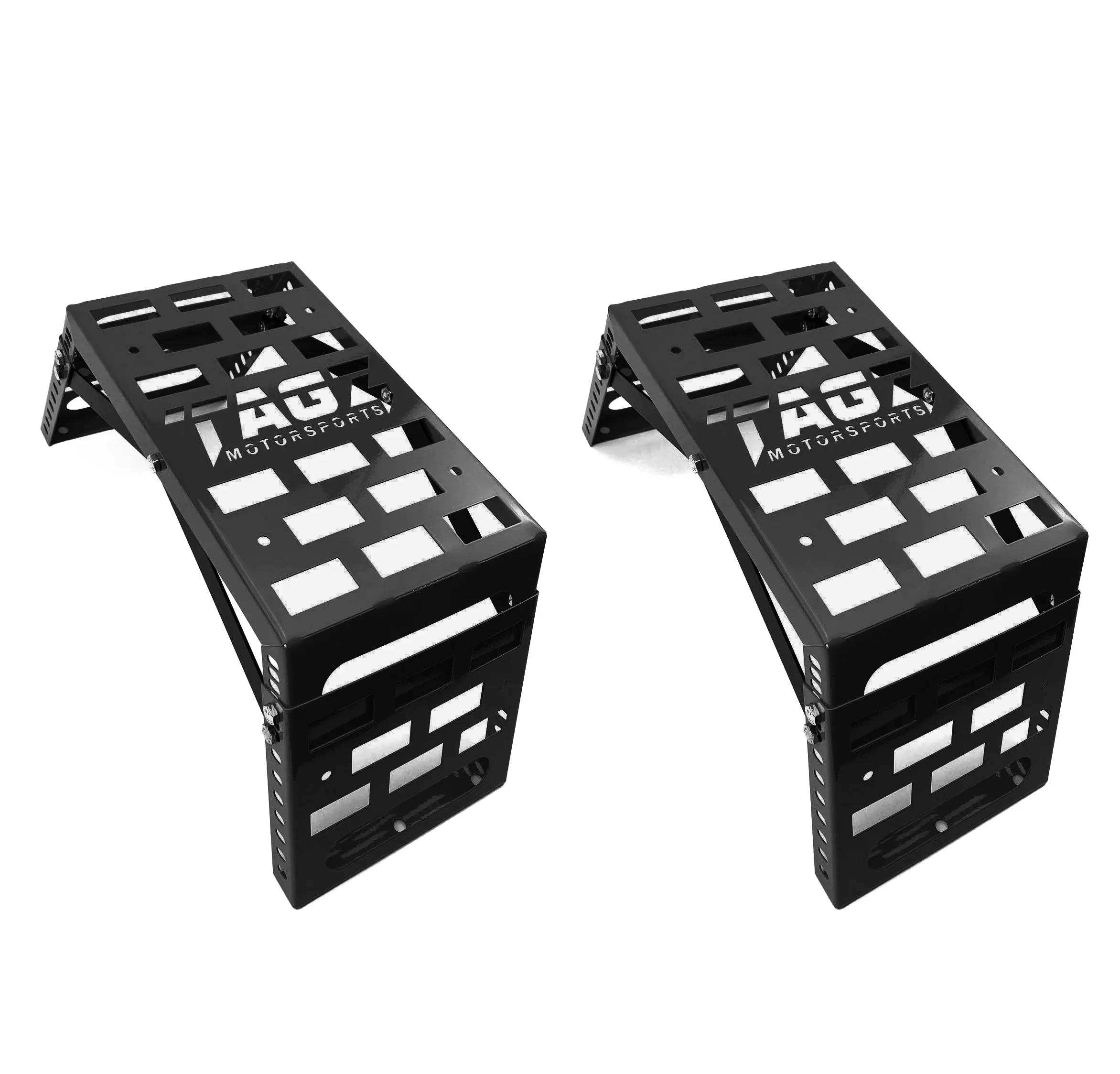 UNIVERSAL STARTING BLOCKS BLACK LIGHTWEIGHT STEEL ADJUSTABLE 80 – 190mm TAG-Z