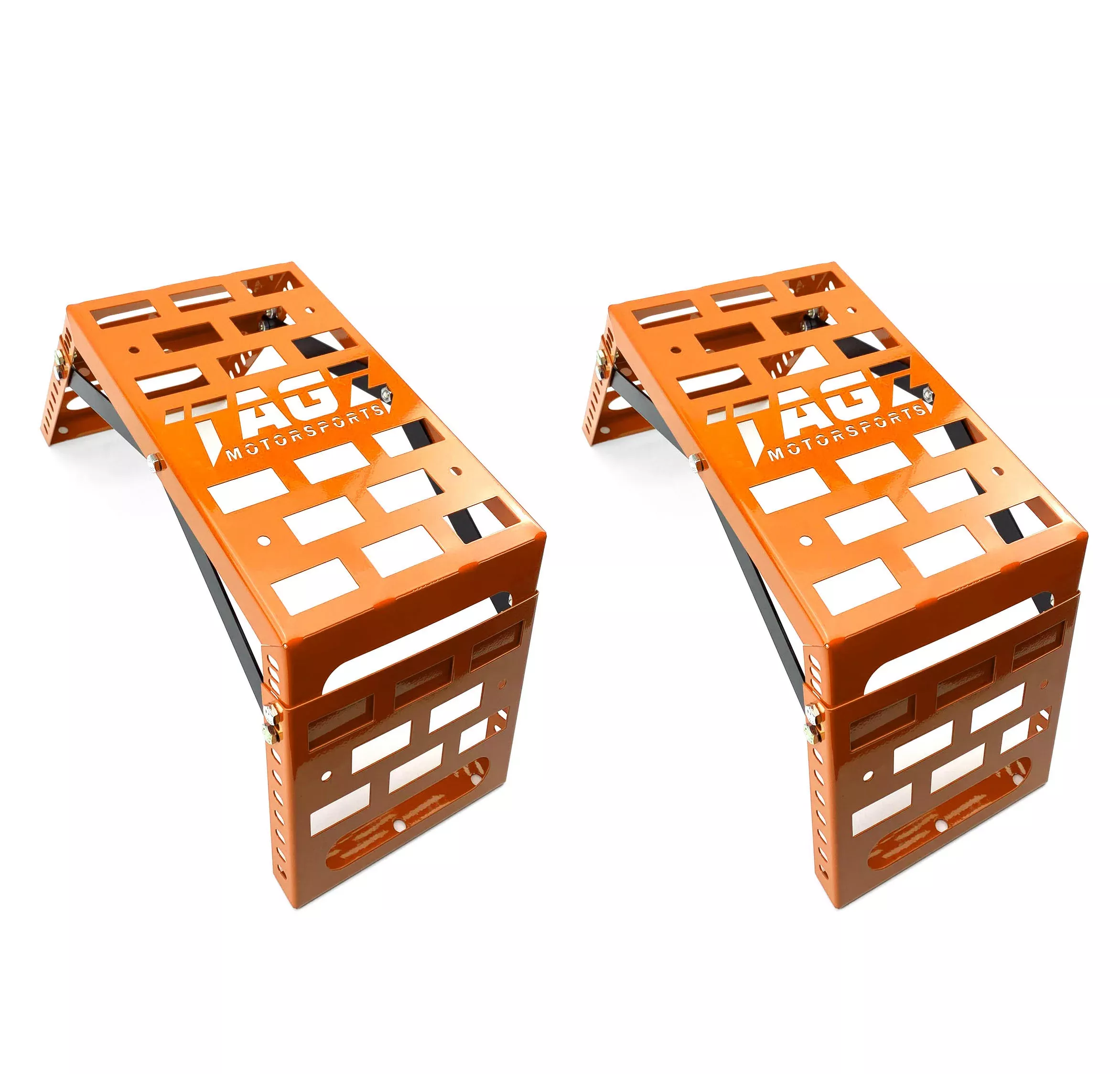 UNIVERSAL STARTING BLOCKS ORANGE LIGHTWEIGHT STEEL ADJUSTABLE 80 – 190mm TAG-Z
