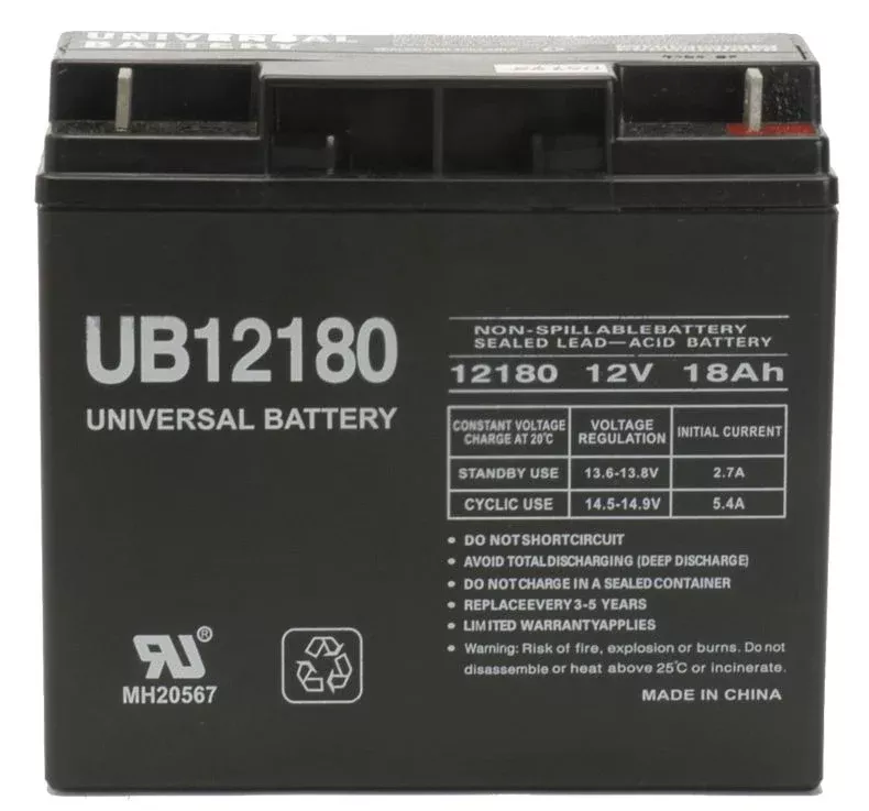 UPG 12V 18Ah Sealed Lead Acid – AGM – VRLA Battery – T4