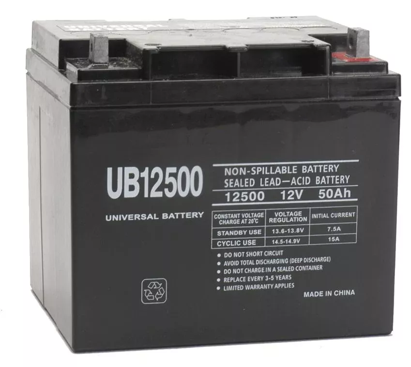 UPG 12V 50Ah Sealed Lead Acid – AGM – VRLA Battery – L2