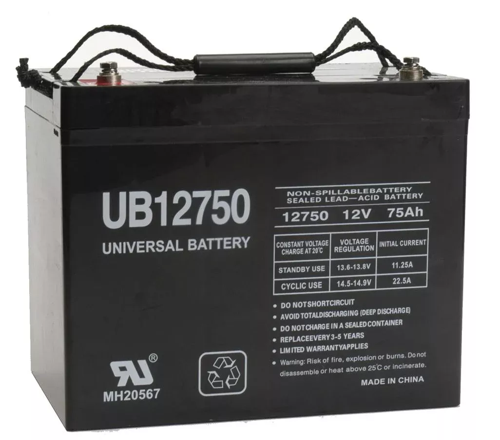 UPG 12V 75Ah Sealed Lead Acid – AGM – VRLA Battery – I4