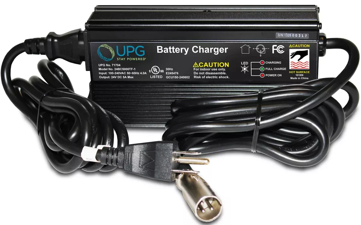 UPG 24V 5A AGM-GEL Battery Charger