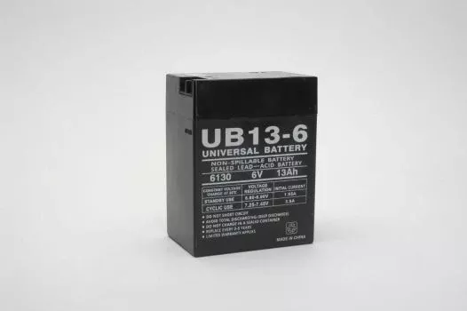 UPG 6V 13Ah Sealed Lead Acid – AGM – VRLA Battery – F12