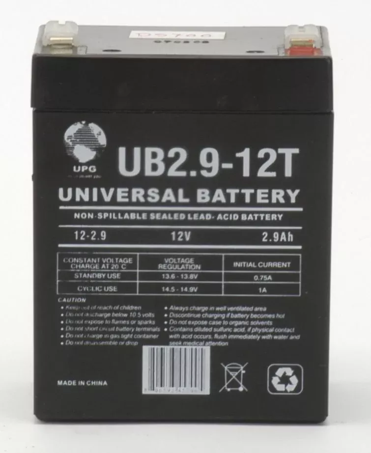 UPG Battery Compatible with Kung Long WP2.9-12T Sealed Lead Acid – AGM – VRLA Battery