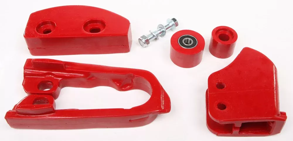 Upp Chain Slider SET Stock (RED) – 1100RD Suzuki 450 QuadRacer 2006-2008
