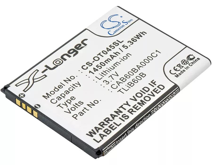 USCellular One Touch Shockwave ADR3045 Mobile Phone Replacement Battery