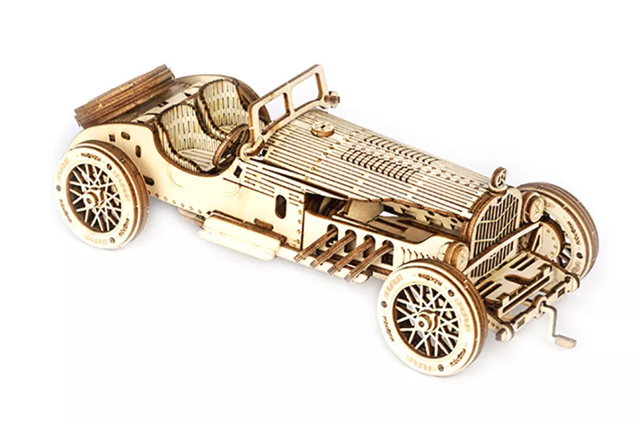 V8 Grand Prix Car 3D Modern Wooden Puzzle