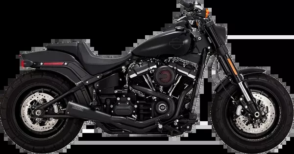 Vance & Hines 2-Into-1 Upsweep Exhaust System – Black – Stainless Steel